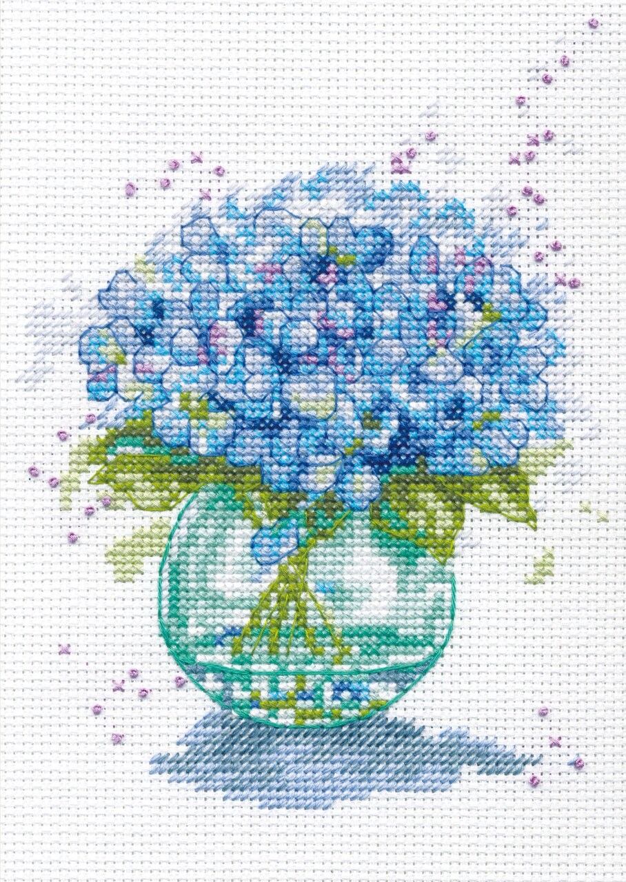 Dimensions Counted Cross Stitch Kit 5"X7"-Fresh Flowers (14 Count)